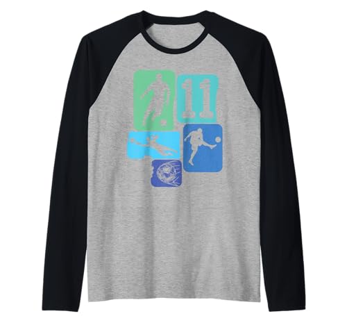 11th Birthday Boy 11 Years Footballer Football fußball Retro Raglan 11th Birthday Boy 11 Years Footballer Football fußball Retro Raglan von fußball fußballer Spieler Kindergeburtstag party