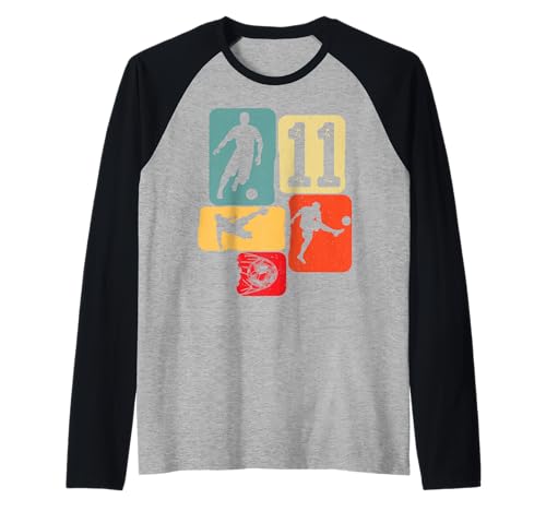 11th Birthday Boy 11 Years Footballer Football fußball Retro Raglan 11th Birthday Boy 11 Years Footballer Football fußball Retro Raglan von fußball fußballer Spieler Kindergeburtstag party