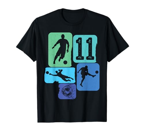 11th Birthday Boy 11 Years Footballer Football fußball Retro T-Shirt 11th Birthday Boy 11 Years Footballer Football fußball Retro T-Shirt von fußball fußballer Spieler Kindergeburtstag party
