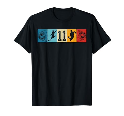 11th Birthday Boy 11 Years Footballer Football fußball Retro T-Shirt 11th Birthday Boy 11 Years Footballer Football fußball Retro T-Shirt von fußball fußballer Spieler Kindergeburtstag party