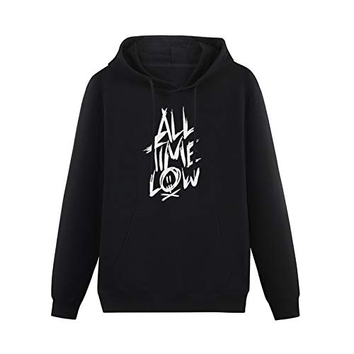 fuwo Hooded All Time Low Band Scratch Name Logo Long Sleeve Sweatshirts Black S von fuwo