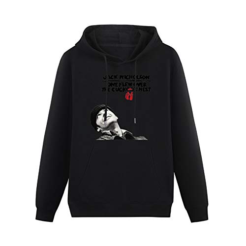 fuwo Hooded One Flew Over The Cuckoo's Nest Poster Long Sleeve Sweatshirts Black L von fuwo