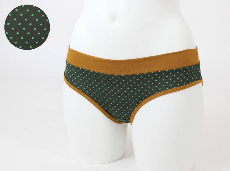 Damen-Unterhose Grün Gepunktet von fuxandfriends