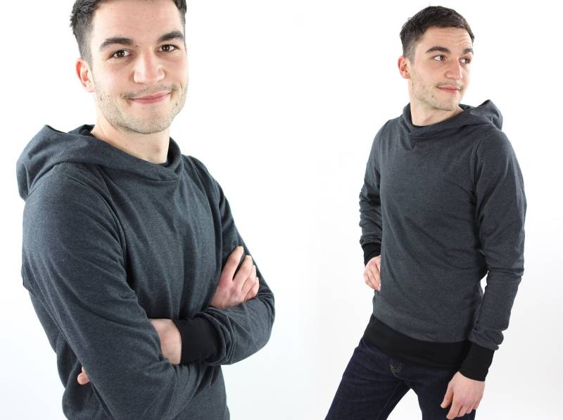 Männer-Sommerpulli Anthrazit von fuxandfriends