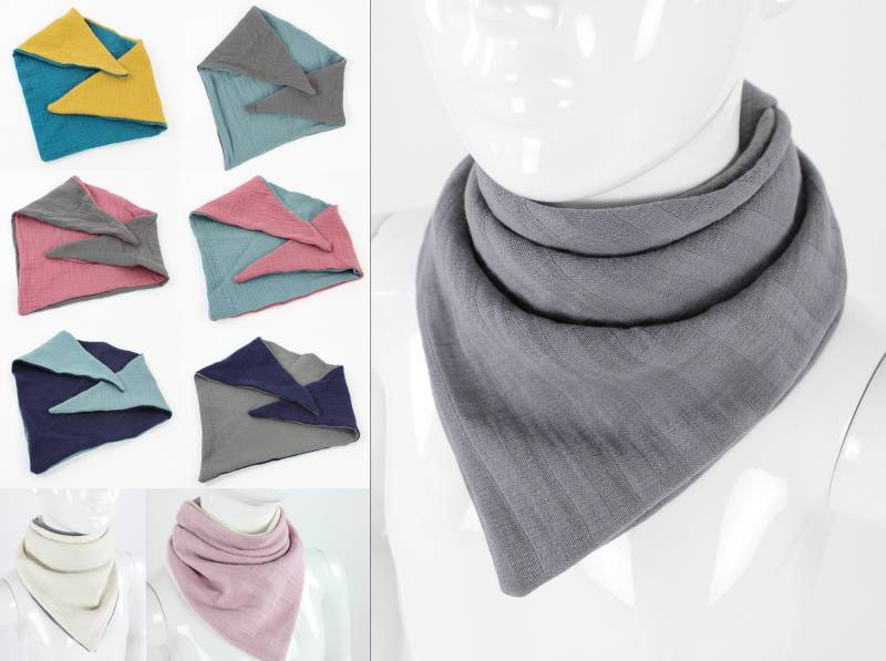 Musselintuch Aus Bio-stoffen Für Kinder | Und Erwachsene Mehrere Farben von fuxandfriends