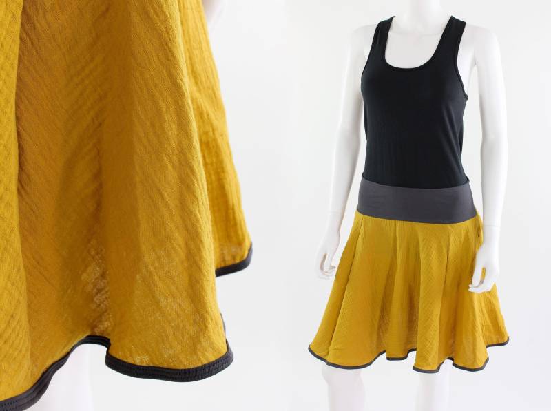 Tellerrock Gelb Aus Bio-Musselin von fuxandfriends