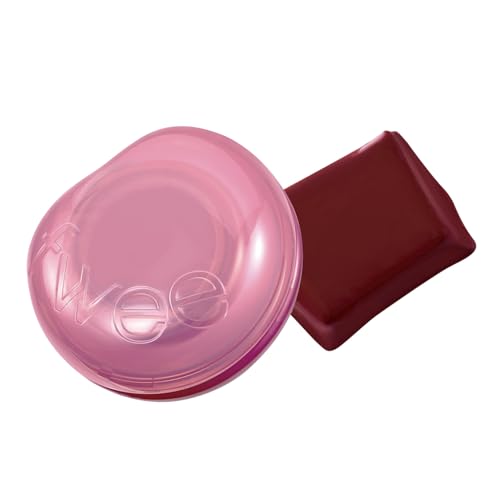 fwee Glowy Jelly Pot | Dewy Jelly Lip & Blush Color, Tinted Glow Jelly Balm, Dewy Buildable Finish – Couverture (Berry Choco) | 0.14 oz von fwee