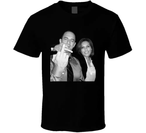 Elliot Stabler and Olivia Benson Middle Finger T Shirt Black XXL von fxdszaszzdx