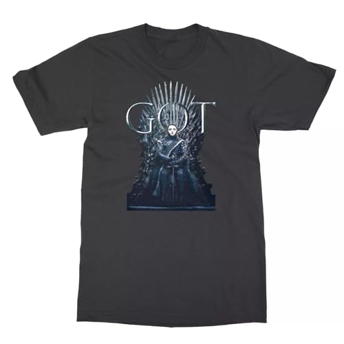 Games of Thrones Season 8 Arya Stark Iron Throne Men's T-Shirt Black M von fxdszaszzdx