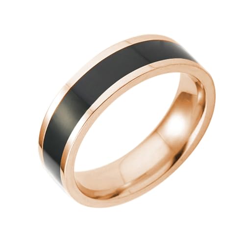 Ring, modisch, dekorativer Stahl, Unisex, schlichtes Fingerband für den Alltag, US 10, Edelstein, Zirkon von fxwtich