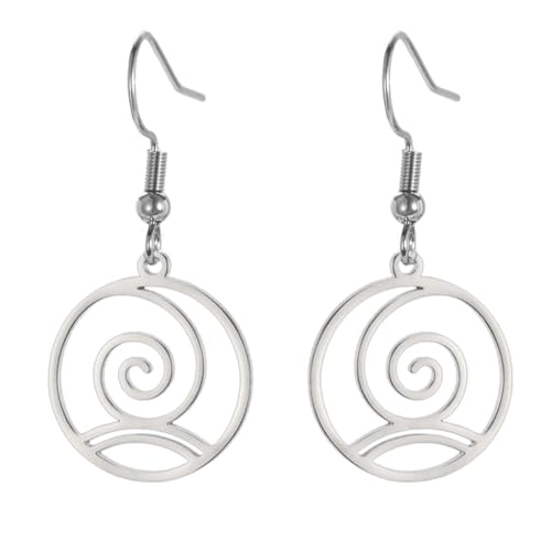 Air Element Ohrhänger aus Edelstahl von fycouyee