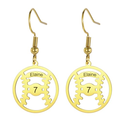 Athletes Pandant Ohrhänger aus Edelstahl von fycouyee