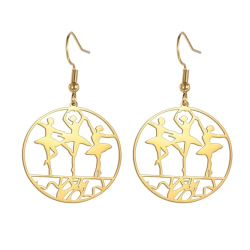 Ballerina Ohrringe Edelstahl Damen Ohrringe Anhänger Mode Sport Schmuck Ballerina Ohrringe Edelstahl Damen Ohrringe Anhänger Mode Sport Schmuck von fycouyee