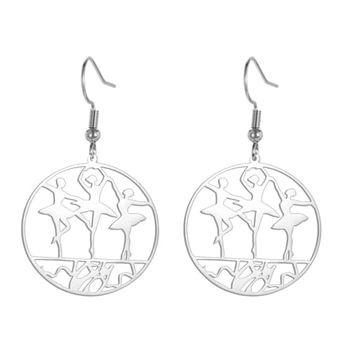Ballerina Ohrringe Edelstahl Damen Ohrringe Anhänger Mode Sport Schmuck Ballerina Ohrringe Edelstahl Damen Ohrringe Anhänger Mode Sport Schmuck von fycouyee