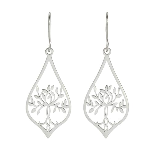 Edelstahl Gold Ohrhaken Lotus Anhänger Damen Ohrringe Edelstahl Gold Ohrhaken Lotus Anhänger Damen Ohrringe von fycouyee