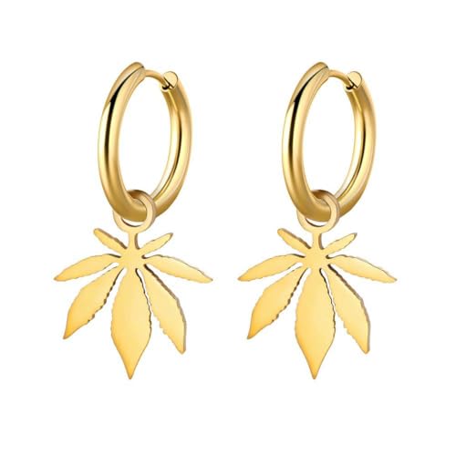 Edelstahl Herz Blume Ohrringe Statement Schmuck von fycouyee