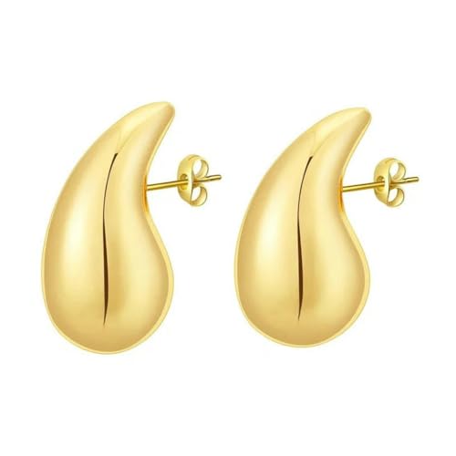 Edelstahl Ohrstecker Gold Ohrringe Damen Modeschmuck von fycouyee