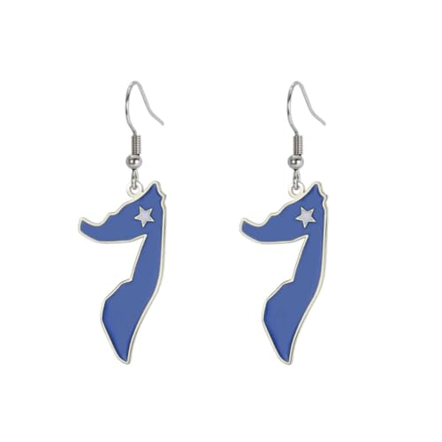 Edelstahl Syrische Karte Ohrringe Damen Ohrringe Schmuck Edelstahl Syrische Karte Ohrringe Damen Ohrringe Schmuck von fycouyee