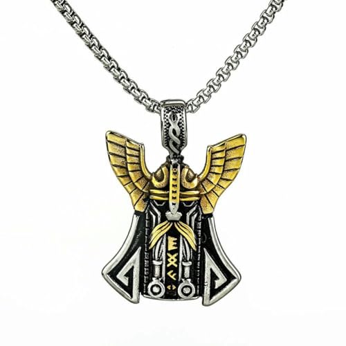 Jewelry man stainless steel necklace vintage viking odin warriors Jewelry man stainless steel necklace vintage viking odin warriors von fycouyee
