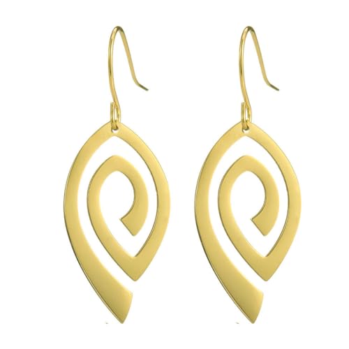 Mode Wirbel Muster Tochter Ohrringe Edelstahl Ohrringe von fycouyee