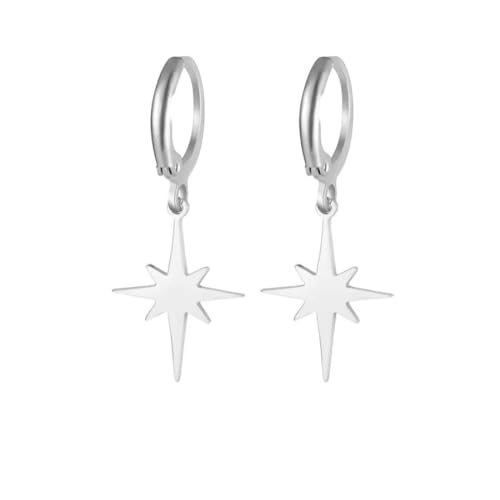Mond Stern Tropfen Ohrringe Damen Gold Edelstahl Creolen Modeschmuck Mond Stern Tropfen Ohrringe Damen Gold Edelstahl Creolen Modeschmuck von fycouyee