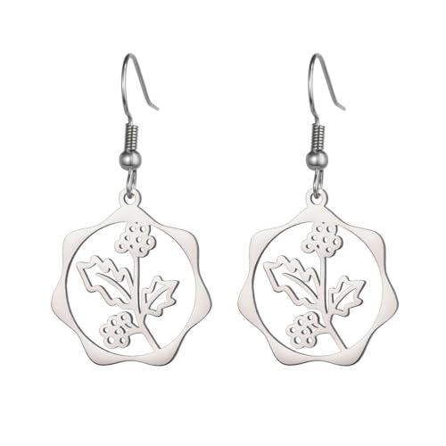 Ohrringe Edelstahl Blumenanhänger Ohrring Schmuck Ohrringe Edelstahl Blumenanhänger Ohrring Schmuck von fycouyee