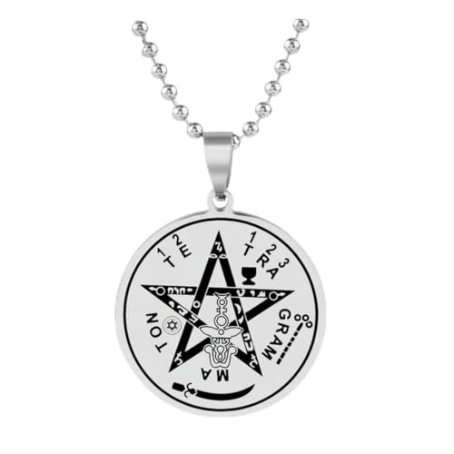 Pentagramm Salomon Siegel Edelstahl Schlüsselanhänger Kabbalah Amulett Titan Stahl Halskette Für Männer Und Frauen Pentagramm Salomon Siegel Edelstahl Schlüsselanhänger Kabbalah Amulett Titan Stahl Halskette Für Männer Und Frauen von fycouyee