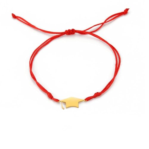 Schmuck Abschlusssaison glänzender Hut Edelstahlarmband von fycouyee