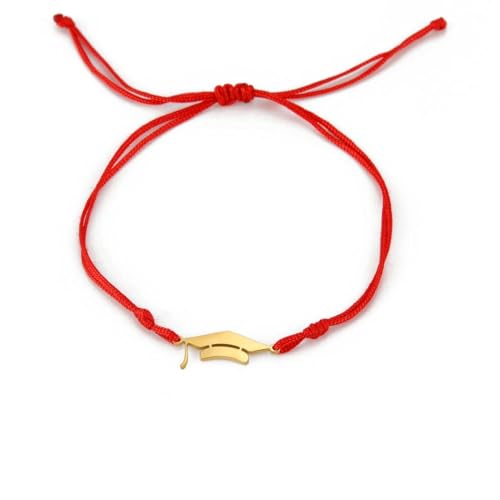 Schmuck Abschlusssaison glänzender Hut Edelstahlarmband von fycouyee