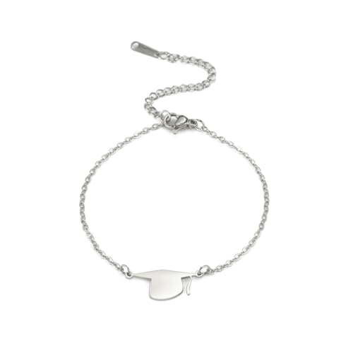 Schmuck Abschlusssaison glänzender Hut Edelstahlarmband Schmuck Abschlusssaison glänzender Hut Edelstahlarmband von fycouyee