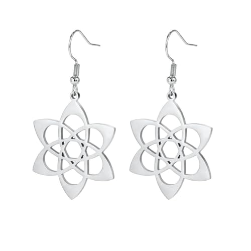 Schmuck Blume Quaste weibliche Edelstahl Tropfen Ohrringe Schmuck Blume Quaste weibliche Edelstahl Tropfen Ohrringe von fycouyee