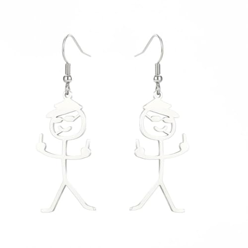 Sonnenbrille Bösewicht niedlich lustig Junge Anhänger Punk Edelstahl Schmuck Accessoires Tropfen Ohrringe Sonnenbrille Bösewicht niedlich lustig Junge Anhänger Punk Edelstahl Schmuck Accessoires Tropfen Ohrringe von fycouyee