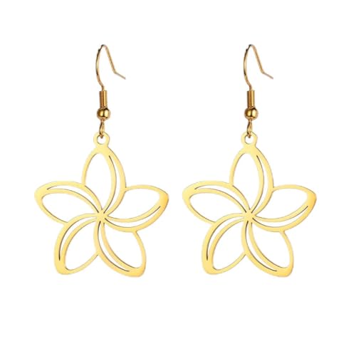 Vintage filigrane Blume Anhänger Ohrringe Edelstahl Damen Hochzeit Bohemian Schmuck von fycouyee