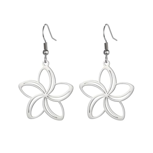 Vintage filigrane Blume Anhänger Ohrringe Edelstahl Damen Hochzeit Bohemian Schmuck von fycouyee