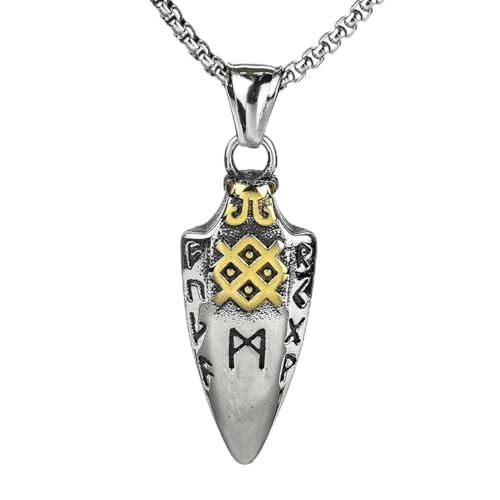 Vintage stainless steel man personality viking celtic knot necklace von fycouyee