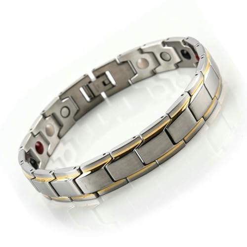 fycouyee 12MM 4-in-1 Magnet Handschmuck Edelstahl Armband von fycouyee