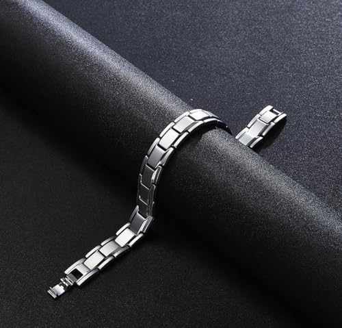 fycouyee 12MM 4-in-1 Magnet Handschmuck Edelstahl Armband von fycouyee