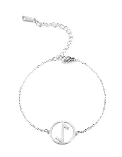 fycouyee 24 Runwen Brief Persönlichkeit Frau Armband Edelstahl Schmuck von fycouyee