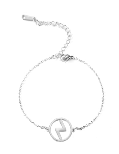 fycouyee 24 Runwen Brief Persönlichkeit Frau Armband Edelstahl Schmuck von fycouyee
