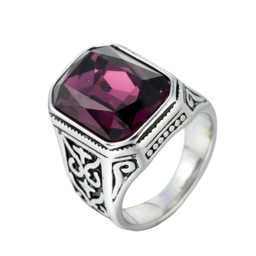 fycouyee Accessoires Vintage Edelstein Herrenringe von fycouyee