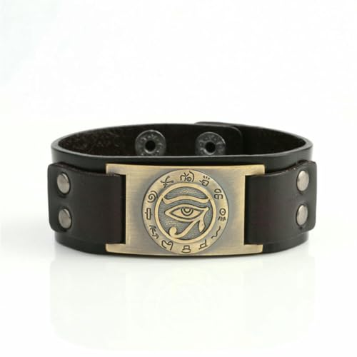 fycouyee Altägyptischer Text Horus Augen Metall Gürtel Armband Verstellbar fycouyee Altägyptischer Text Horus Augen Metall Gürtel Armband Verstellbar von fycouyee