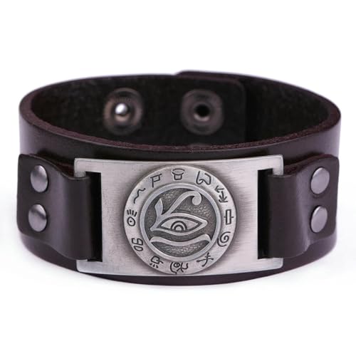 fycouyee Altägyptischer Text Horus Augen Metall Gürtel Armband Verstellbar fycouyee Altägyptischer Text Horus Augen Metall Gürtel Armband Verstellbar von fycouyee