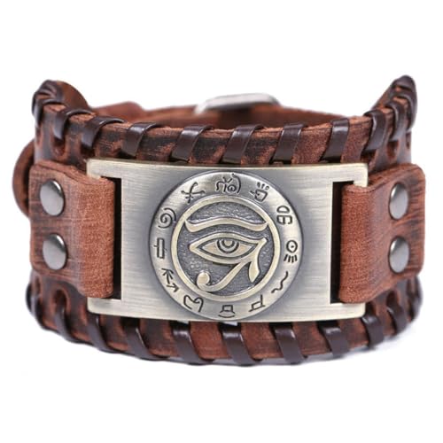fycouyee Altägyptischer Text Horus Augen Metall Gürtel Armband Verstellbar fycouyee Altägyptischer Text Horus Augen Metall Gürtel Armband Verstellbar von fycouyee