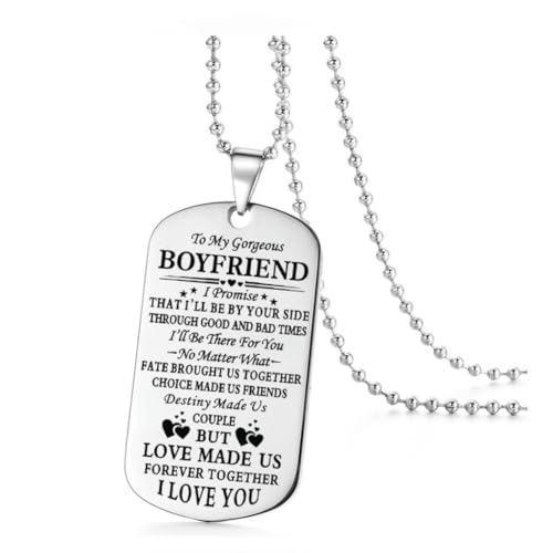 fycouyee An meine wunderschöne Frau Ehemann Edelstahl Halskette Schlüsselanhänger Paar Schmuck von fycouyee