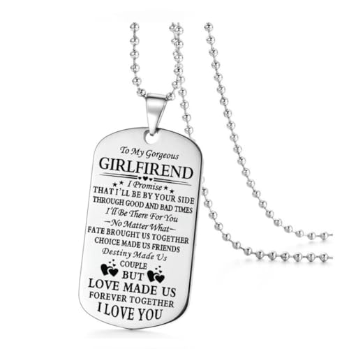 fycouyee An meine wunderschöne Frau Ehemann Edelstahl Halskette Schlüsselanhänger Paar Schmuck von fycouyee