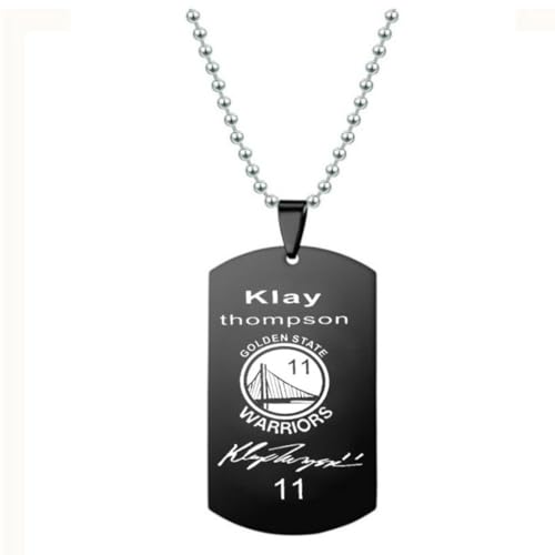 fycouyee Basketballspieler Sport Edelstahl schwarzer Anhänger Titanstahl Halskette von fycouyee