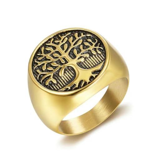 fycouyee Blatt Herren Lebensbaum Ring Persönlichkeit Vintage Titan fycouyee Blatt Herren Lebensbaum Ring Persönlichkeit Vintage Titan von fycouyee