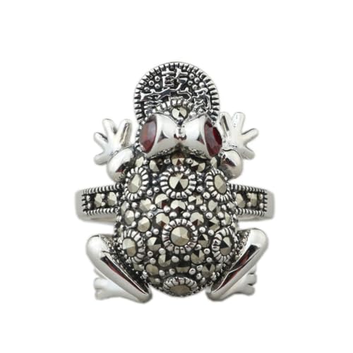 fycouyee Damen Mode Kröte Ohrstecker Vintage Transfer Öffnung Ring Silber von fycouyee