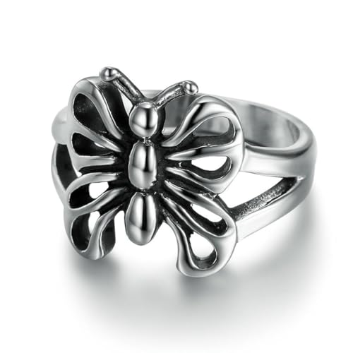 fycouyee Damen Punk Gothic Schmetterling Weiblicher Ring von fycouyee