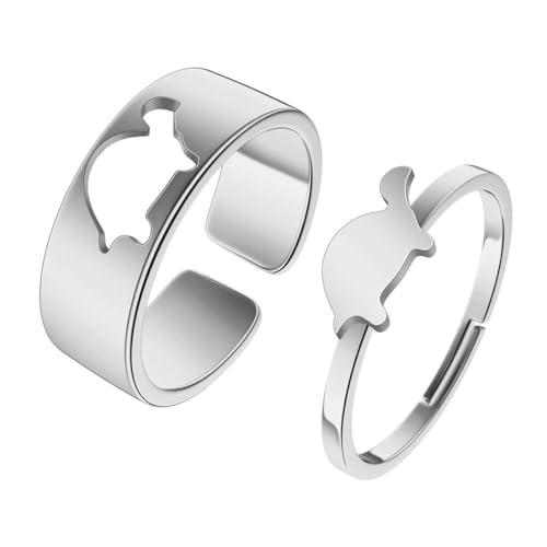 fycouyee Dinosaurier Ring Edelstahl Paar Ring von fycouyee